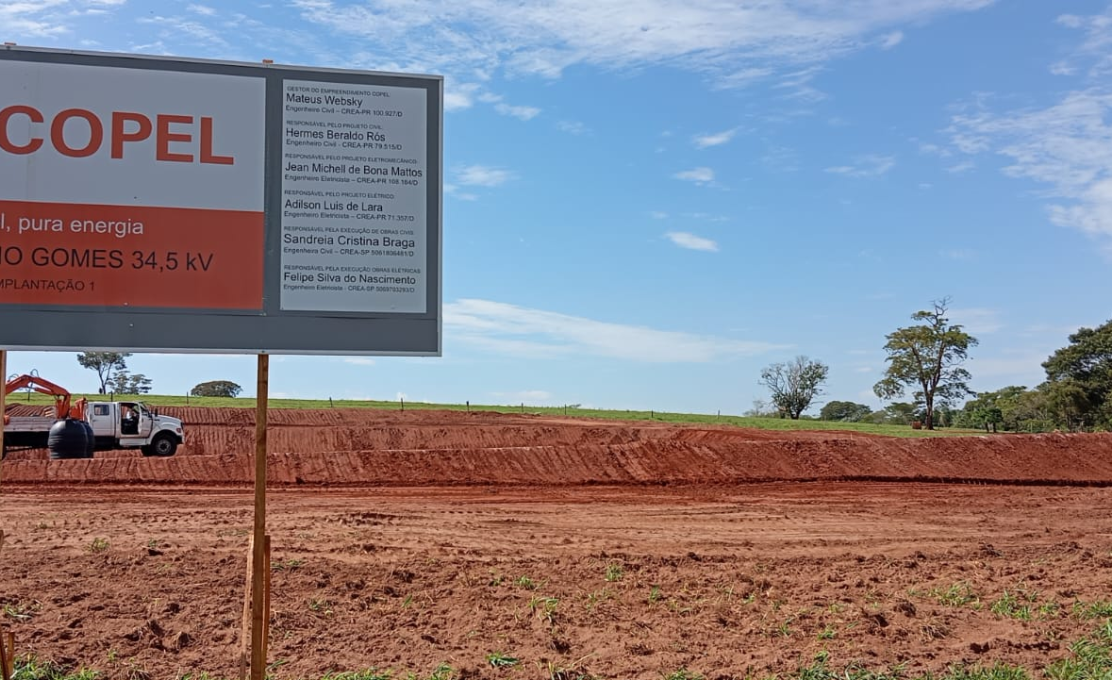 Subestação da Copel irá atender a cidade de São Pedro do Paraná e distrito do Porto São Jo...